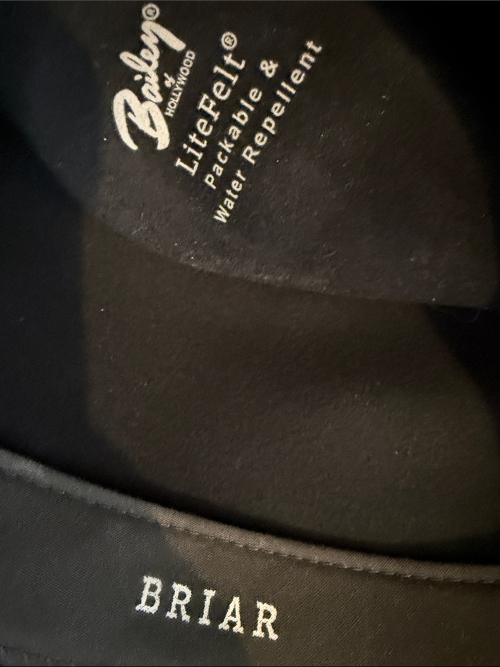 Bailey “Briar” Black Felt Fedora with Leather Band - Picture 5 of 5